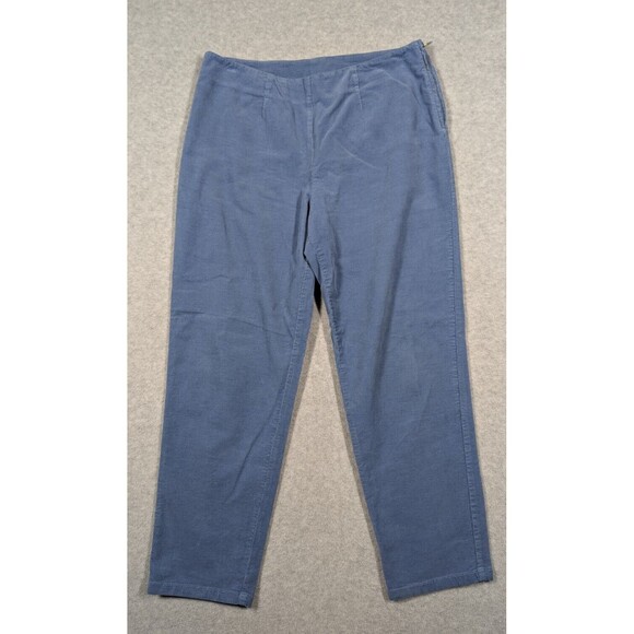 Piazza Sempione Women Pants Size 44 Audrey Crop Corduroy Tapered Side Zip Luxury - Picture 1 of 11